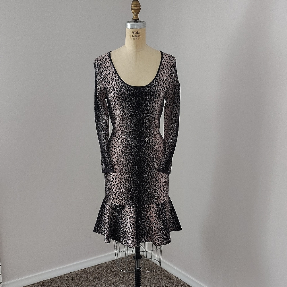 New Rebecca Taylor Animal Print Dress